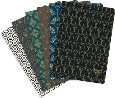 Produktbild von Clairefontaine 6x Notizbuch 14,8x21cm 48 Blatt 90g liniert 90g sortiert 192036C