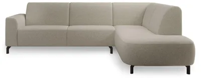 Produktbild von Selsey Lununa – Ecksofa mit Armlehne, Bouclé, Ottomane rechts, Graubeige