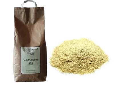 Produktbild von Lunderland Kartoffelflocke 5kg BARF gegart und geflockt