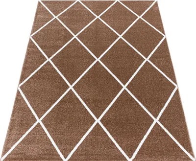 Produktbild von Teppich Läufer Wohnzimmer Kupfer 80x150 Geometrisches Design aus Polypropylen