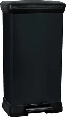 Produktbild von Famanu Rechteckiger Pedaleimer 50 L - Schwarz, modernes Design