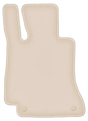 Produktbild von DURBAN Beige Velours-Fahrerfußmatte für Mercedes E W213 Coupé (2015-)