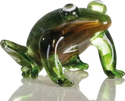 Produktbild von Casablanca by Gilde Dekofigur Skulptur Frosch braun, grün H. 10 cm,77897