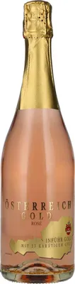 Produktbild von Österreich Gold Rosé - mit 23 Karat Blattgold 9,5% Vol. 0,75l