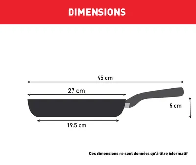 Image de Tefal G72605, Poêle polyvalente, Noir, Acier inoxydable, Acier inoxydable, Titane, 175 °C, Indicateur de température