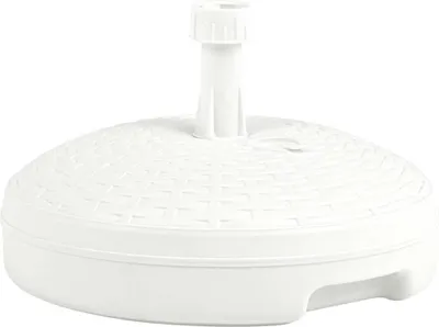 Obrázek produktu pro The Living Store Stojan na slunečník Písek/voda 20 L Bílý plastový ratan