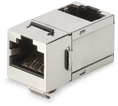 Immagine prodotto di Digitus DN-93910 DIGITUS RJ45 Kupplung Cat6a RJ45 -> RJ45 geschirmt 90° gewin
