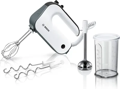 Produktbild von Bosch MFQ49700, Handmixer, Schwarz, Weiß, Mixen, Rührer, 850 W, 220-240 V, 50-60 Hz