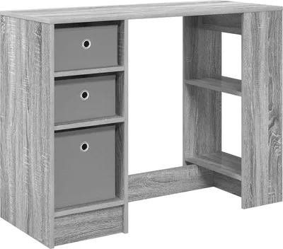Produktbild von vidaXL Schreibtisch Graues Sonoma 100 x 40 x 75 cm Holzwerkstoff