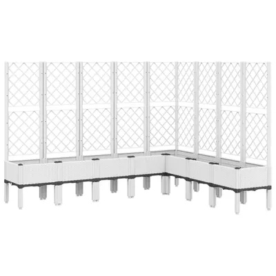 Obrázek produktu pro vidaXL květináč s mříží bílý 200x160x142 cm PP