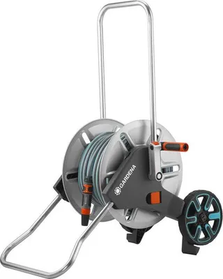 Produktbild von GARDENA CleverRoll M Metall Schlauchwagen, 25m Classic Schlauch Ø15mm, Komplett-Set (18543-26), für kleine Gärten