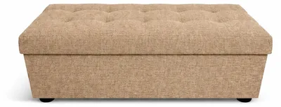 Zdjęcie produktu dla Pufa siedzisko pojemnik pikowana salon przedpokój 75x40x40 miodowa BM