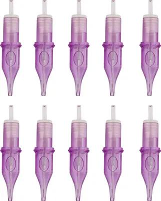 Obrázek produktu pro 10 kusů 7RL tetovacích kazet, jehel, trubiček, ručních trsátek, sterilizovaných jehel, sada příslušenství, příslušenství pro začátečníky a umělce, přenosné