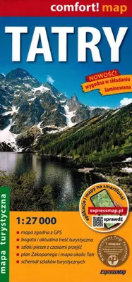 Immagine prodotto di Mappa turistica laminata dei Monti Tatra 1:27 000