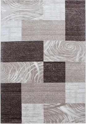 Produktbild von Kurzflor Teppich Paolo Läufer, Farbe: Braun, Größe:80x150 cm