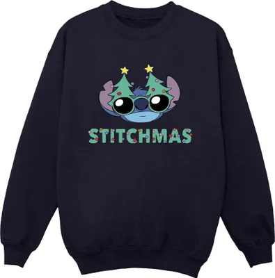Produktbild von Disney - "Stitchmas" Sweatshirt für Damen BI23129 (S) (Marineblau)