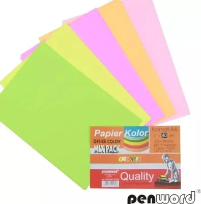 Zdjęcie produktu dla Papier kolorowy A4 5x40 arkuszy