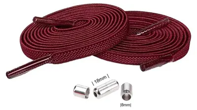 schnuersenkel elastisch rot bordeaux kapseln silber
