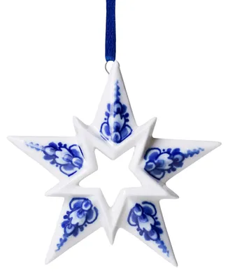 Productafbeelding van Heinen Delfts Blauw – Kerstornament Ster 3