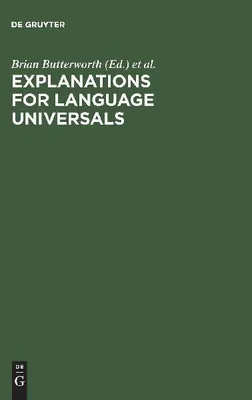 Produktbild von Explanations for Language Universals