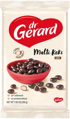 Zdjęcie produktu dla Dr Gerard Malti Keks Herbatniki W Ciemnej Czekoladzie 200 G