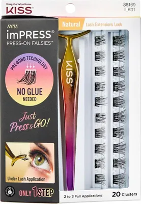 Produktbild von Selbstklebende Kunstwimpern, 20 Stück, Natur
