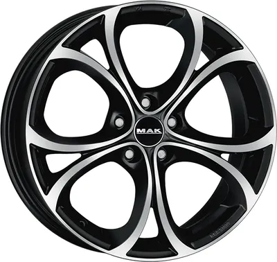 Produktbild von Alufelge Mak Lario 8X18 5X110 Et 41 Black Mirror