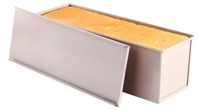 Obrázek produktu pro Elzusha – Forma na pečení chleba s víkem – Nepřilnavý povrch – Kapacita: 1200 g těsta