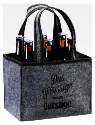 Produktbild von Filz-Flaschenträger für 6 Flaschen 0,33l oder 0,5l