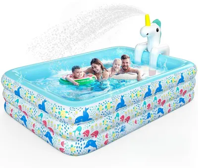 Image de Piscine gonflable avec arroseur pour enfants