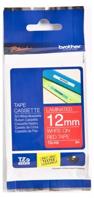 Produktbild von Brother TZE-435, Weiss auf Rot, TZe, Philippinen, 5 Jahr(e), Brother, 1,2 cm