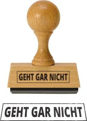 Produktbild von Geht Gar Nicht Holzstempel
