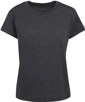 Produktbild von Build Your Brand BY052 | Damen Box Tee - Farbe: Charcoal (Heather) - Größe: S