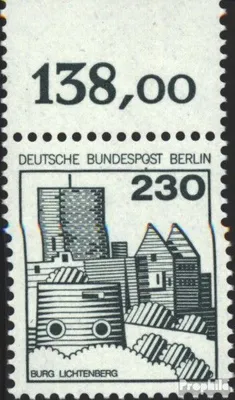 Produktbild von Briefmarken Berlin (West) 1978 Mi 590 Oberrandstück postfrisch Burgen und Schlösser