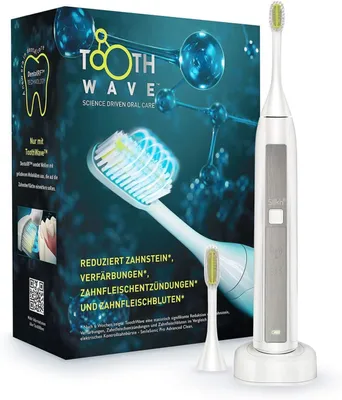 Image de Silk'n Toothwave TW1PE1001 Brosse à dents électrique blanche Technologie anti-taches et anti-tartre