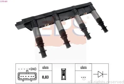 Obrázek produktu pro EPS 1.970.483 Zapalovací cívka