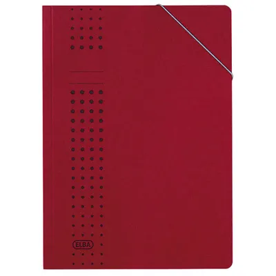 Image de Elba 400010103 25er Eckspanner chic Karton (RC) 320 g/qm A4 bordeaux