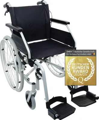 Produktbild von Rollstuhl Primus MS 2.0 - Transportrollstuhl von Bescomedical - Sitzbreite 46 cm - mit Trommelbremse