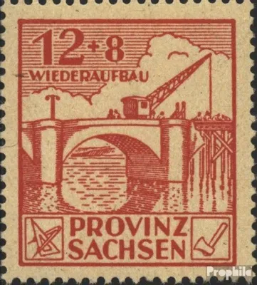 Produktbild von Briefmarken Sowjetische Zone (All.Bes.) 1946 Mi 88III gebrochenes A postfrisch Wiederaufbau