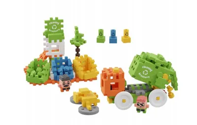 Image de Marioinex Mini Waffle - Camion de recyclage 148 Pcs