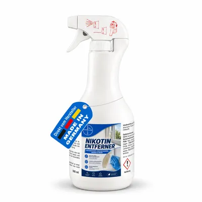 Produktbild von HERRLAN® Nikotinentferner - 500 ml - Nikotinreiniger. Entfernt kraftvoll, effektiv & schnell Nikotinablagerungen und Vergilbung.