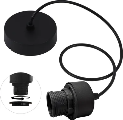 Produktbild von Flachseil 100 Schwarz Breitkappe 60 Schwarz