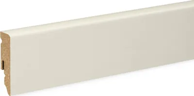 Produktbild von Neuhofer Fußleiste 240 cm x 58 x 19 mm weiß