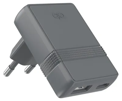 Productafbeelding van USB-A- en USB-C-oplader, L-vorm