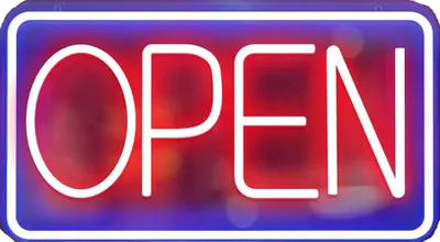 Immagine prodotto di NEON OPEN STREET per un negozio caffè bar pub CONNETTORE USB + FORI