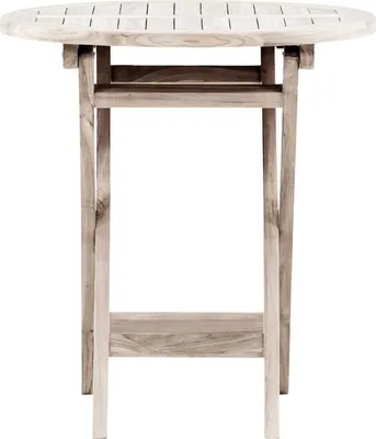 Image de Kenya table café Ø70cm whitewash.