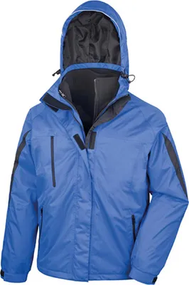 Produktbild von Result R400M | Herren 3 in 1 Softshell Journey Jacke - Farbe: Royal/Black - Größe: M