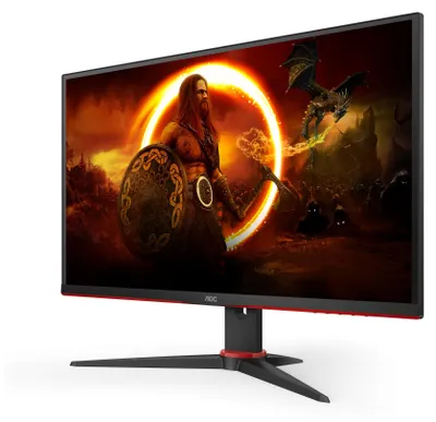 Produktbild von AOC G2 27G2SPAE/BK, 68,6 cm (27"), 1920 x 1080 Pixel, Full HD, LED, 4 ms, Schwarz, Rot