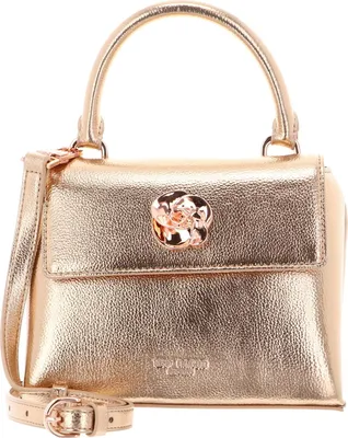 Image de Ted Baker sac à épaule bandoulière Rosama Rose Detail Mini Metallic Top Handle Bag Rosegold doré rose