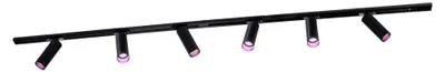 Produktbild von Ledvion Schienensystem lampen 2m 1-Phasen Schwarz 6-flammig RGB